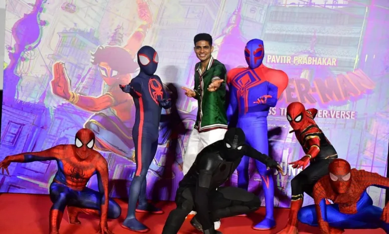 WATCH: Cricketer Shubman Gill turns Indian Spider-Man, jumps on cars as he  introduces Pavitr Prabhakar at Across the Spider-Verse trailer launch