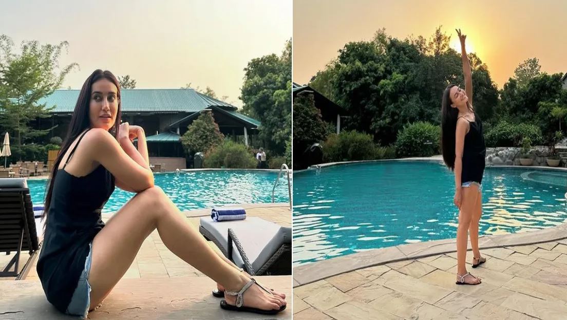 Surabhi Jyoti photos: Surabhi Jyoti did a photoshoot in glamorous looks in the swimming pool, hot pictures went viral