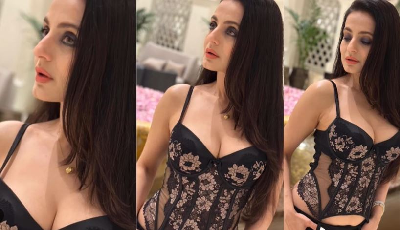 Ameesha Patel hot video: Ameesha Patel shared a hot video in a black net top and black pants