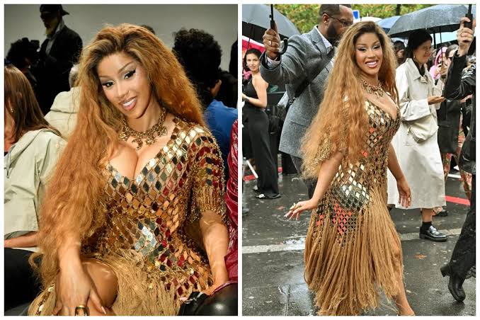 Cardi B shines in Paris Fashion Week 18 days after the birth of her child, see hot pictures