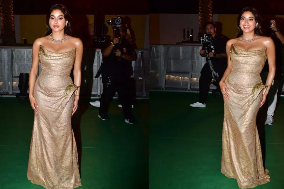 IIFA Awards 2024: Jhanvi Kapoor looked very hot in stylish gown at IIFA Awards function, see photos