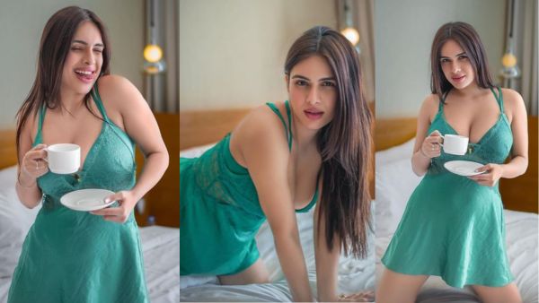 Neha Malik hot pic: Neha Malik shared very hot pictures in a night gown, fans gave amazing reactions after seeing them